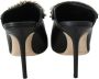 Jimmy Choo Zwarte Gouden Leren Pumps met Puntige Neus Black Dames - Thumbnail 5