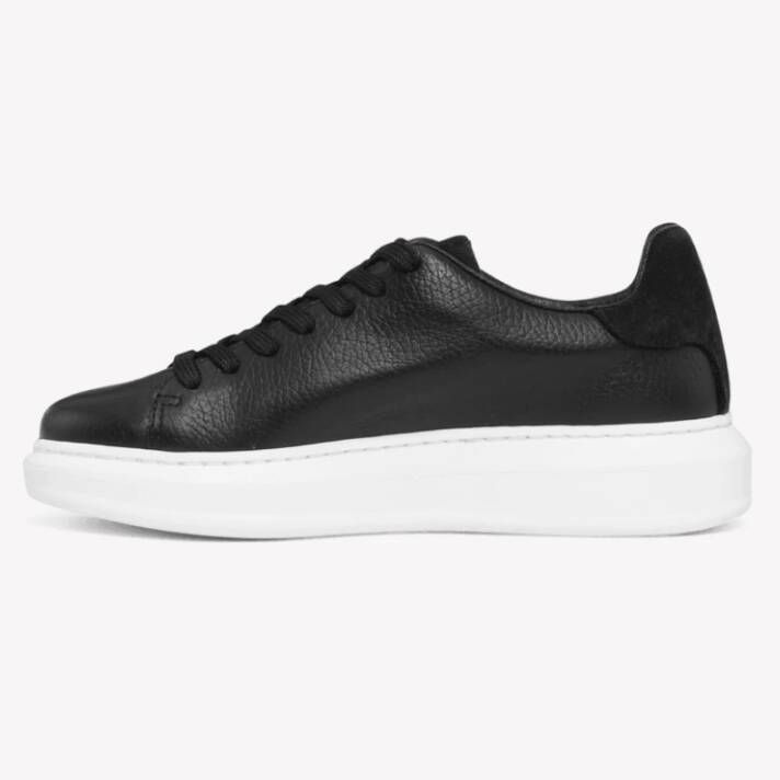 JoDis Chicago Black Leren Sneaker Black Dames