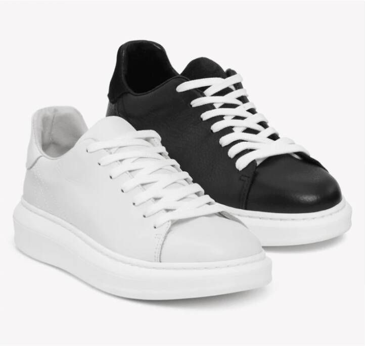 JoDis Chicago Black Leren Sneaker Black Dames