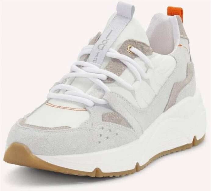 JoDis Moderne Grijze Leren Sneaker Gray Dames
