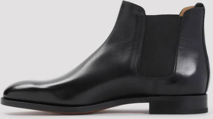 John Lobb Zwarte Lawry Leren Schoenen Black Heren