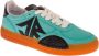 John Richmond Bicolor Logo Sneakers Ronde Neus Rubberen Zool Multicolor Dames - Thumbnail 2
