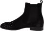 John Richmond Leren enkellaarzen met studs Black Heren - Thumbnail 3