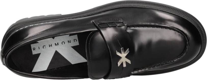 John Richmond Platte schoenen Zwart