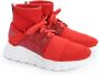 John Richmond Leren sneakers met veters Rood Heren - Thumbnail 2