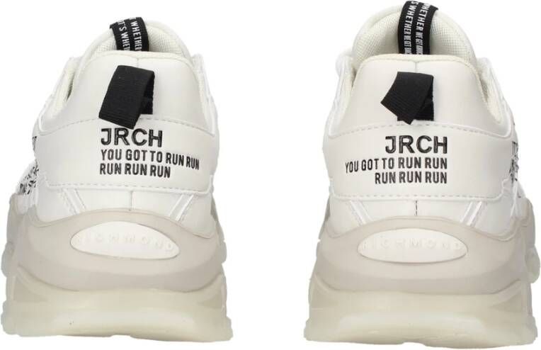 John Richmond Hoge kwaliteit leren sneakers voor heren Wit Heren