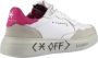 John Richmond Wit Roze Leren Sneakers White Dames - Thumbnail 3