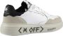 John Richmond Wit Zwart Kalfsleren Sneakers White Heren - Thumbnail 3