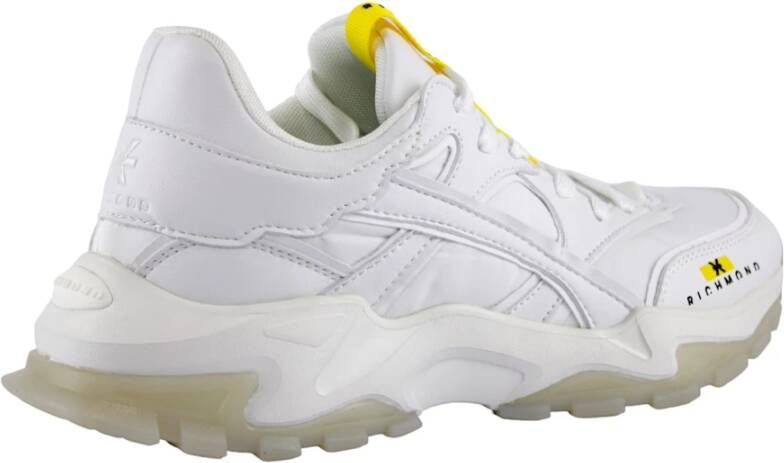 John Richmond Witte Leren Sneakers White Heren