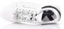 John Richmond Witte zwarte leren sneakers voor vrouwen - Thumbnail 2