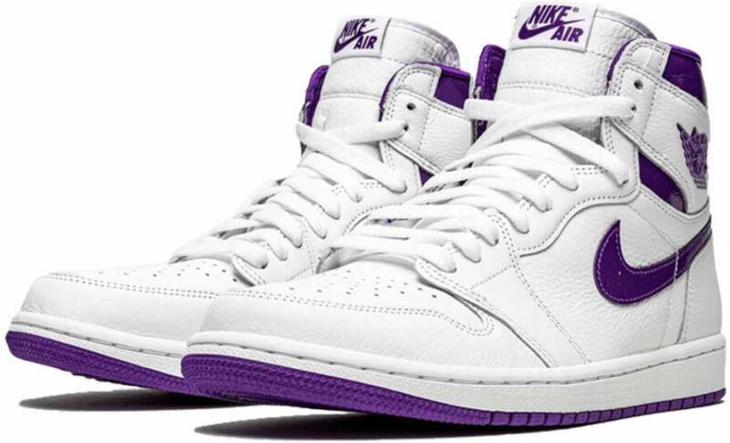 Jordan Air 1 High Court Purple (W) Wit Dames