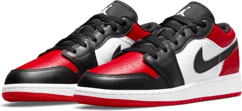 Jordan Klassieke Low Bred Toe Sneakers Rood Heren