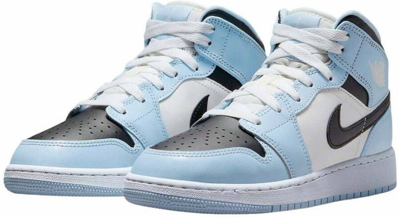 Jordan IJsblauwe Leren Sneakers Blauw Dames