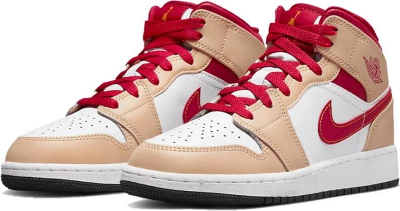 Jordan Mid Light Cardinal Curry Sneakers Beige Dames