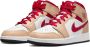 Jordan Klassieke Beige Wit Rode Sneakers Multicolor - Thumbnail 3