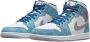 Jordan Air 1 Mid SE Franse Sneakers Blauw Dames - Thumbnail 78