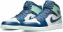 Nike Air Jordan 1 Mid Mystic Navy Mint Foam Blauw Heren - Thumbnail 5