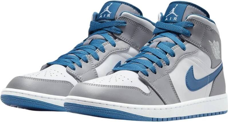 Jordan Klassieke Mid Blue Sneakers Blauw Heren