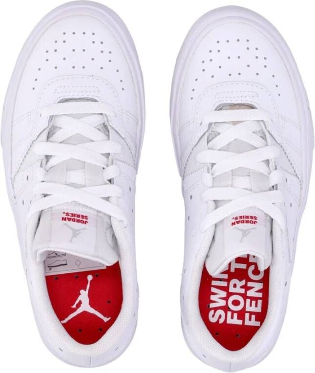Jordan Dames Lage Sneaker Wit Rood Grijs White Dames