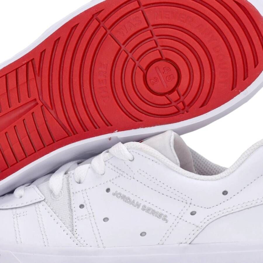 Jordan Dames Lage Sneaker Wit Rood Grijs White Dames