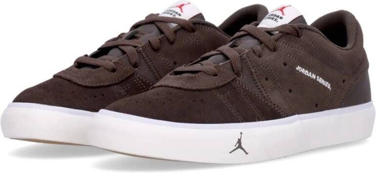 Jordan Donkere Chocolade Lage Sneaker Universiteit Rood Brown Heren