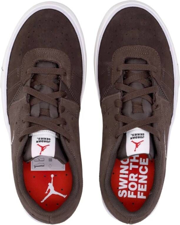 Jordan Donkere Chocolade Lage Sneaker Universiteit Rood Brown Heren