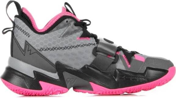 Jordan Hoge Basketbalschoenen Particle Grey Multicolor Heren