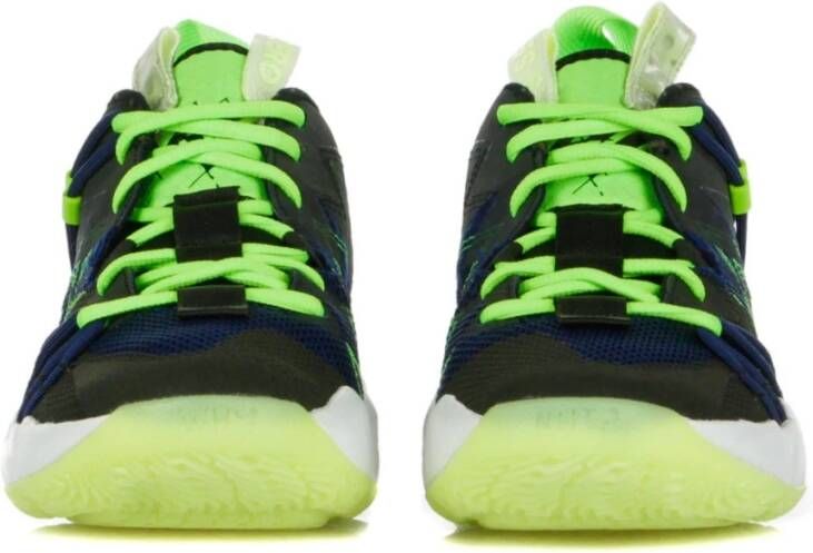 Jordan Hoge Basketbalschoenen Zwart Blauw Limoen Multicolor Heren