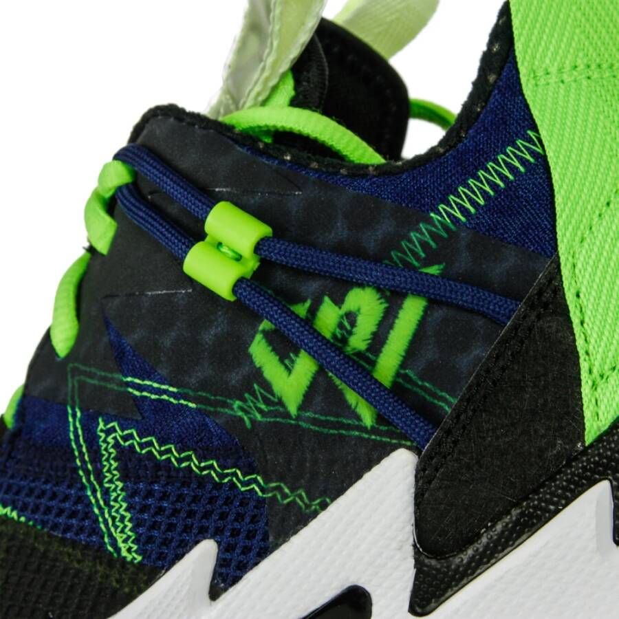 Jordan Hoge Basketbalschoenen Zwart Blauw Limoen Multicolor Heren