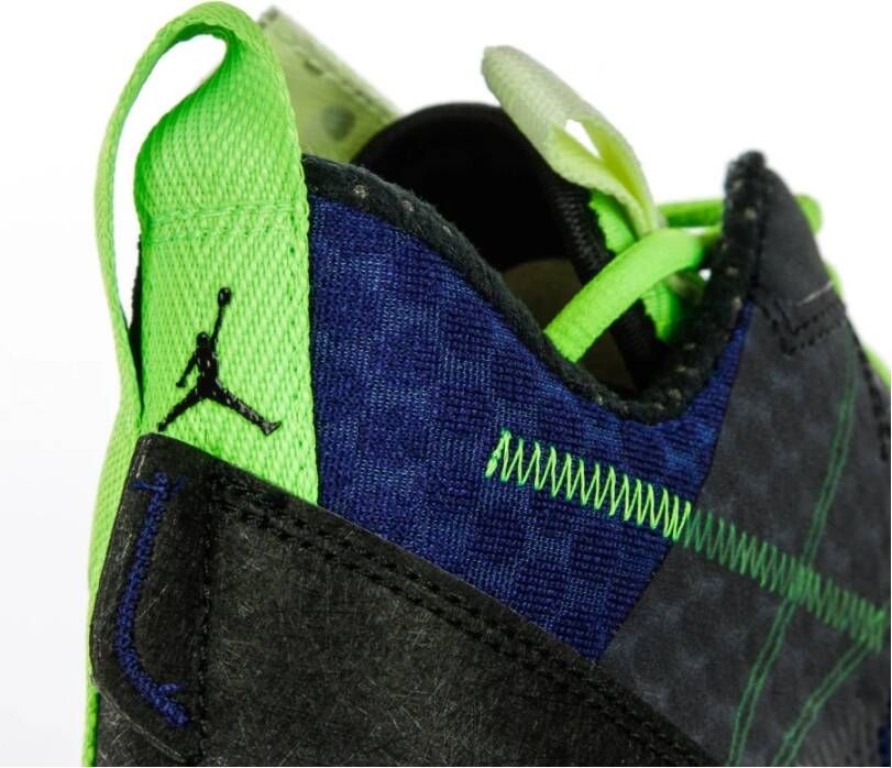 Jordan Hoge Basketbalschoenen Zwart Blauw Limoen Multicolor Heren