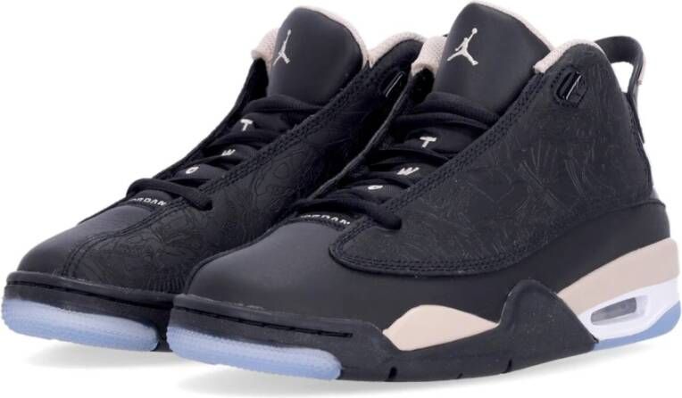 Jordan Hoge Sneakers Zwart Wit Stijlvol Ontwerp Black Heren