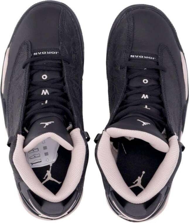Jordan Hoge Sneakers Zwart Wit Stijlvol Ontwerp Black Heren