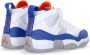 Jordan Hoge Top Basketbalsneaker Wit Blauw Oranje White Heren - Thumbnail 5