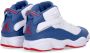 Jordan Hoge Top Sneaker Rings Wit Blauw Rood Multicolor Heren - Thumbnail 5