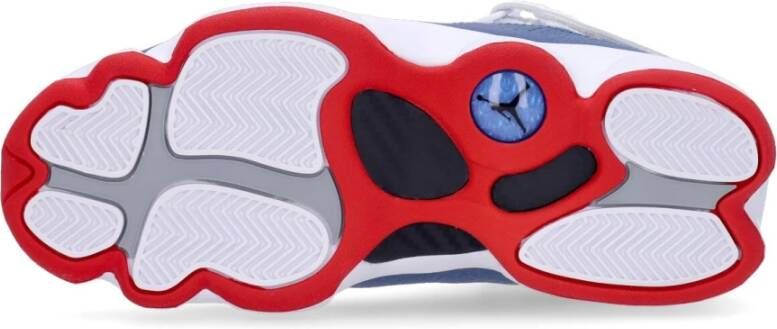 Jordan Hoge Top Sneaker Rings Wit Blauw Rood Multicolor Heren