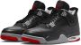 Air Jordan 4 Retro 'Bred Reimagined' (GS) FQ8213-006 zwart grijs- rood kindersneakers sneakers hoog - Thumbnail 4