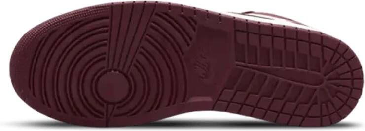 Jordan Lage Bordeaux Sneakers Elegant Ontwerp