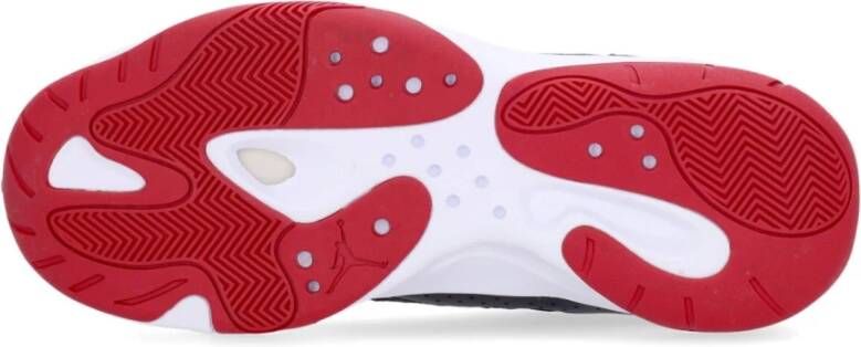 Jordan Lage Sneaker Zwart Wit Rood Black Heren