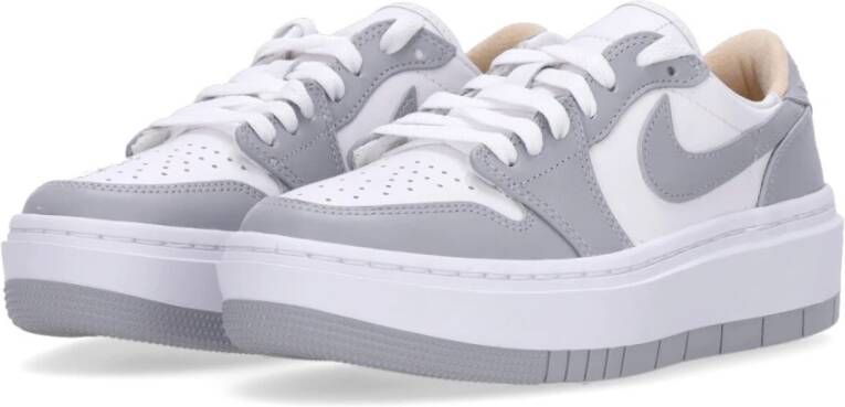 Jordan Lage Witte Platform Sneaker White Dames
