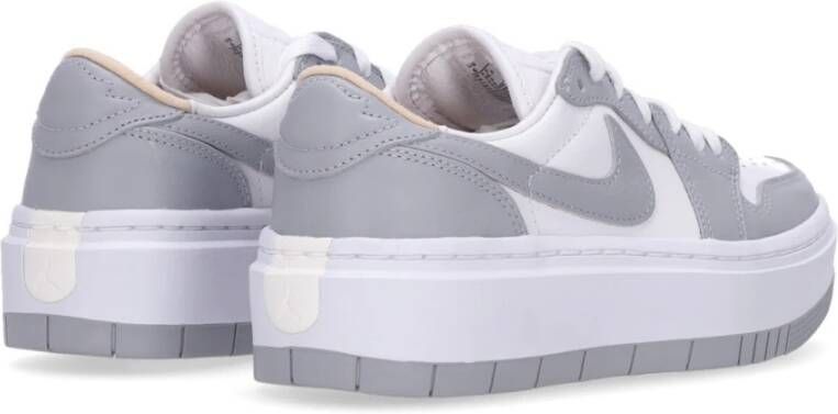 Jordan Lage Witte Platform Sneaker White Dames