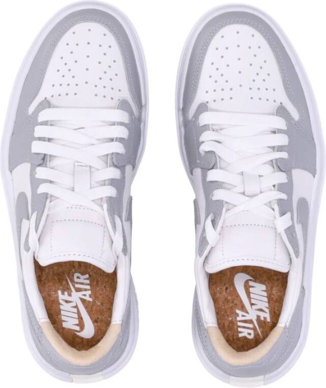 Jordan Lage Witte Platform Sneaker White Dames