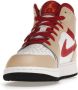 Jordan Mid Light Cardinal Curry Sneakers Beige Dames - Thumbnail 9