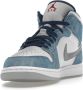 Jordan Air 1 Mid SE Franse Sneakers Blauw Dames - Thumbnail 54