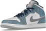 Jordan Air 1 Mid SE Franse Sneakers Blauw Dames - Thumbnail 57
