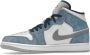Jordan Air 1 Mid SE Franse Sneakers Blauw Dames - Thumbnail 59