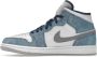 Jordan Air 1 Mid SE Franse Sneakers Blauw Dames - Thumbnail 60