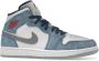 Jordan Air 1 Mid SE Franse Sneakers Blauw Dames - Thumbnail 44