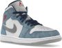 Jordan Air 1 Mid SE Franse Sneakers Blauw Dames - Thumbnail 47