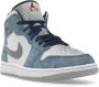 Jordan Air 1 Mid SE Franse Sneakers Blauw Dames - Thumbnail 48