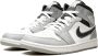 Jordan 1 Mid Heren Schoenen Grijs Maat: 42.5 Leer Synthetisch Foot Locker - Thumbnail 2